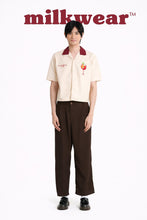 Load image into Gallery viewer, Happy Hour Club Sangria Cropped Polo – with Embroidery &amp; Contrast Collar
