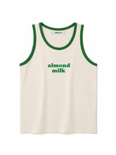 Load image into Gallery viewer, Milk Graphic Ringer Tank Top – Almond, Soy, Oat
