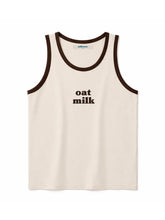 Load image into Gallery viewer, Milk Graphic Ringer Tank Top – Almond, Soy, Oat
