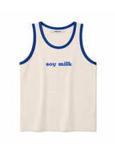 Load image into Gallery viewer, Milk Graphic Ringer Tank Top – Almond, Soy, Oat
