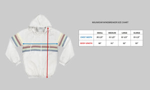 Tri-Color Zip-Front Windbreaker Jacket