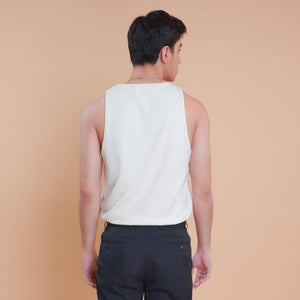 Milk Tank Top in Black, Off-White, Green & Blue