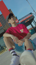 Load and play video in Gallery viewer, MILKWEAR x Seattle&#39;s Best Coffee Varsity Jacket in Red
