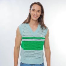 Load image into Gallery viewer, Knitted Crochet Stripe Vest
