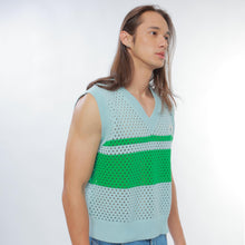 Load image into Gallery viewer, Knitted Crochet Stripe Vest
