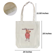 Load image into Gallery viewer, Canvas Tote Bag - Milkbear
