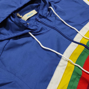 Rainbow Windbreaker Jacket in Blue
