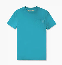 Load image into Gallery viewer, Basic Pocket Tee in Aqua

