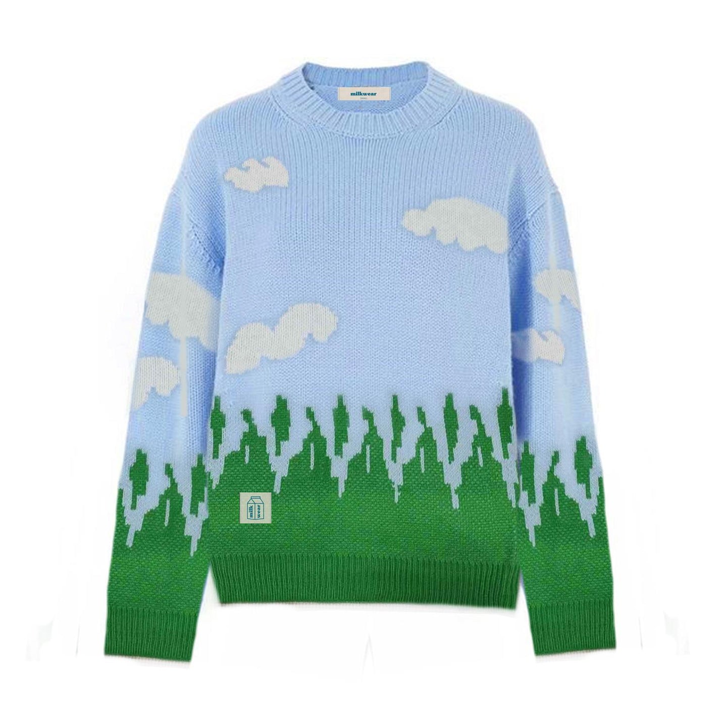 Cloud Printed Sweater