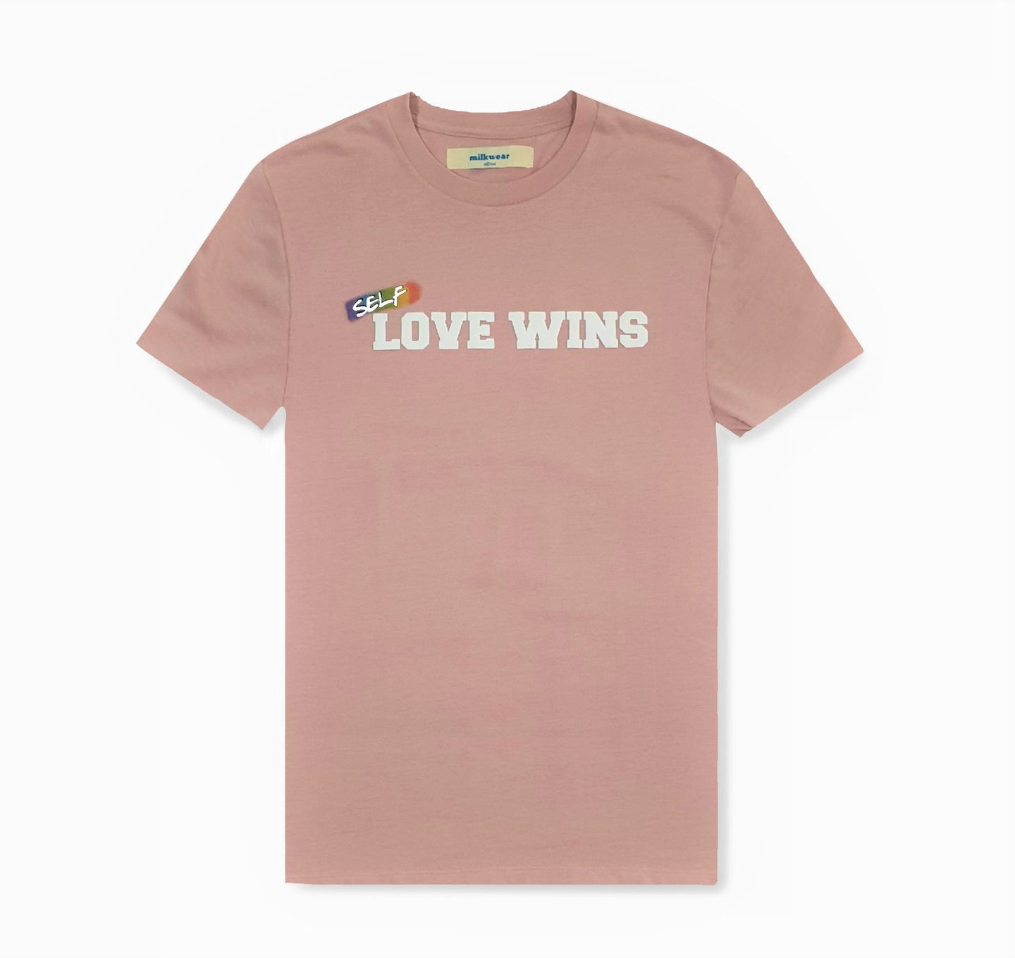 Milkwear x LoveYourself - Self Love Wins Collegiate Pride Tee