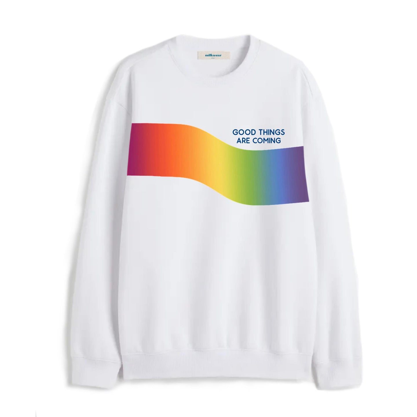 Milkwear x Red Whistle - Good Things Are Coming Rainbow Pullover Jacket