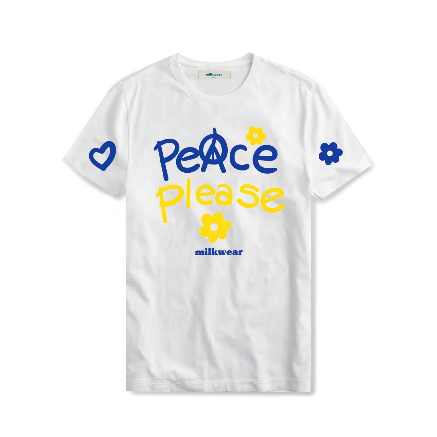Peace Please Tee in White