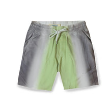 Load image into Gallery viewer, Ombre Stripe Tie-Dye Shorts in Green
